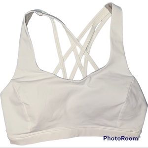 Lululemon white sports bra